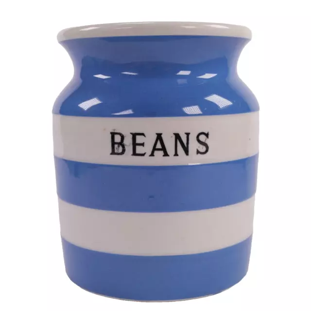 TG Green BEANS Storage Jar Cornish Ware Studio h14cm Circa 1930s