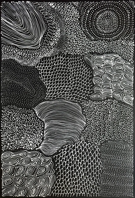 Freda Price Pitjara作 アボリジニアート FREDA PRICE PITJARA, Authentic Aboriginal art .Daughter of Anna