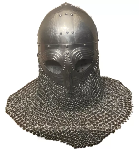 Vendel Viking Helmet With Chainmail
