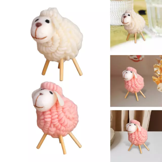 Ornement de mouton en feutre, accessoires Photo, Figurines de décoration