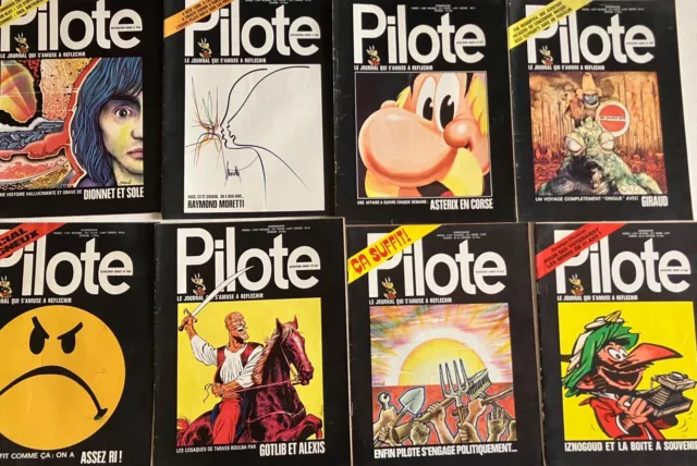 Lot Magazines Pilote n° 684-686-687-688-689-691-693-694 _ 1973