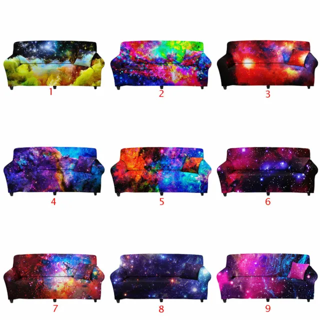 Galaxy Sky Sofa Slipcover Stretch Couch Protector Couch Cover Washable Anti-Slip