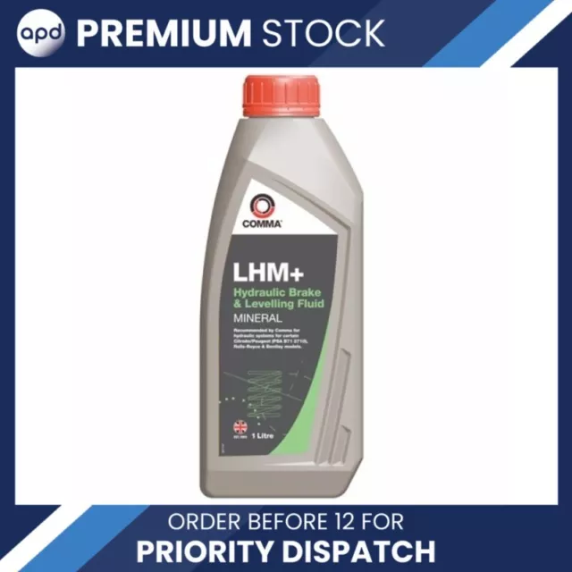 Comma LHM1L LHM Plus Hydraulic Brake & Levelling Fluid - 1 Litre