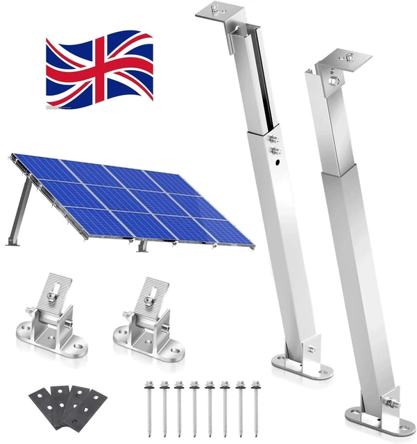 ADJUSTABLE ANGLE SOLAR Panel Mounting Brackets Solar Panel Tilt Mount ...