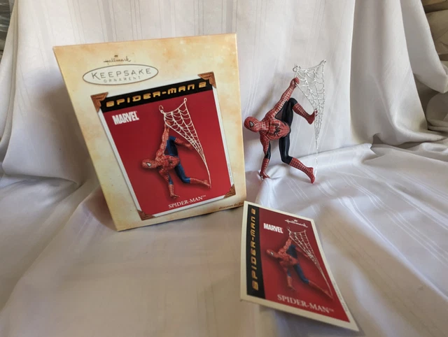 Spider-Man 2 Hallmark Keepsake Ornament 2004 Marvel with Memory Card