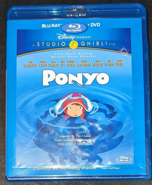 DISNEY BLU RAY & Dvd Disc Studio Ghibli Film Ponyo $6.90 - PicClick