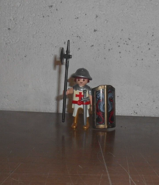 PLAYMOBIL (L4257) MOYEN-AGE - Chevalier du Faucon Rouge Chateau 4866