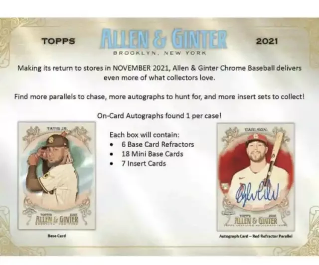 2021 Topps Allen & Ginter Choose Your Card - Complete Your Set - Pick 1 Baseball