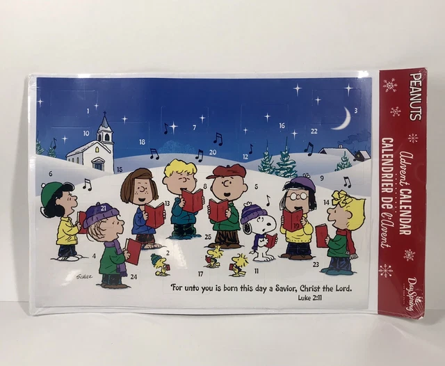CHRISTMAS ADVENT CALENDAR Peanuts Charlie Brown & Friends New Hallmark