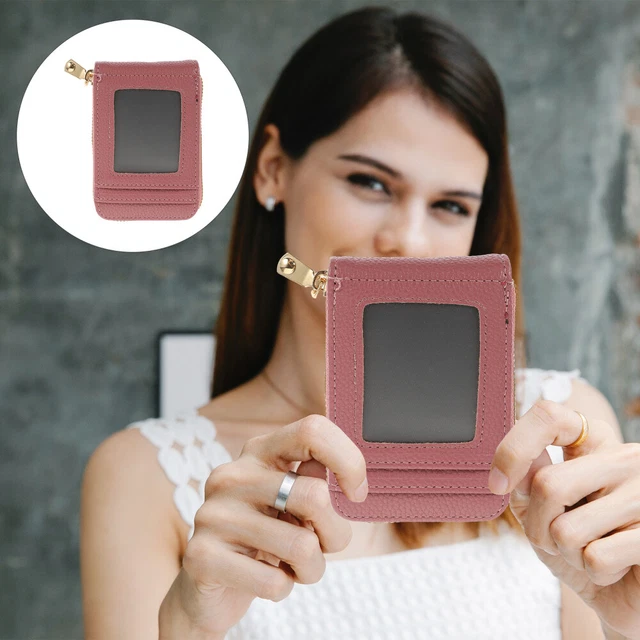 2 Mini Portafogli In Tela Con Zip - Portamonete Compatti Per Donne, Bambini E Ragazze (Nero) - Foto 13