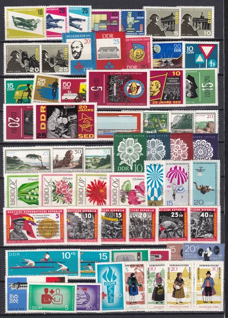 DDR Jahrgang 1966 Kpl. Postfrisch (Michel 69,90) 2 Bilder