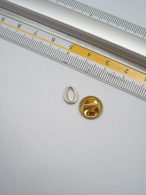 Broche De Veste Avec Initiale - Ou - en Argent 925 - Pins - Lettre - Alphabet 3