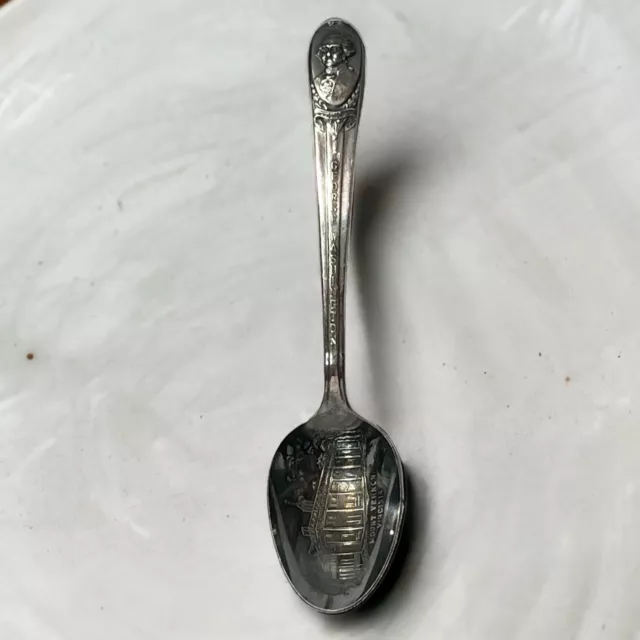 WM Rogers MGF CO. George Washington Mount Vernon Virginia silver-plated spoon