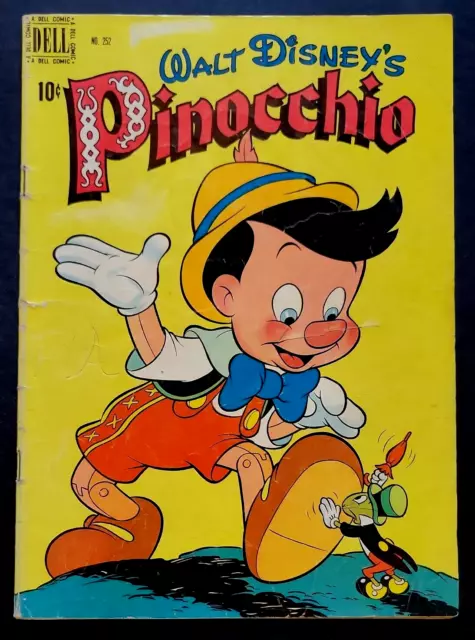 PINOCCHIO Four Color Comics #252 -  (Dell Comics, 1949) GD/VG