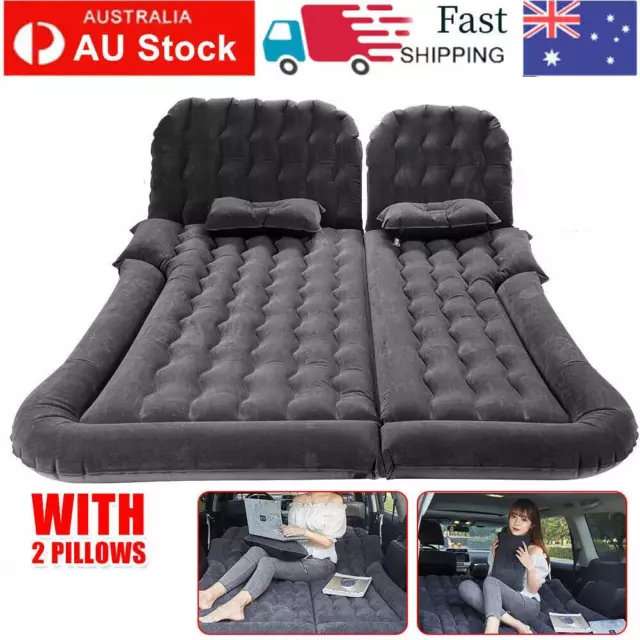 Cars Inflatable Bed SUV Auto Camping Mattress Rear Row Back Seat Travel Sleeping