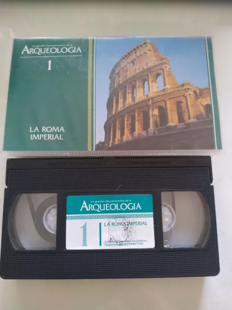 La Roma Imperial Grandes Descubrimientos Arqueologia VHS Cinta Tape Español