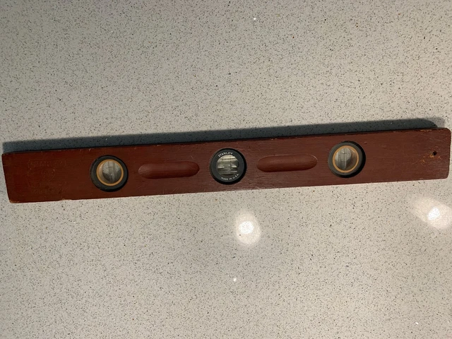 Vintage Stanley SW 257 24" Wood Level Made in USA