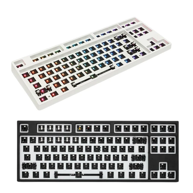 BLUETOOTH 87-KEY DUAL-MODE Mechanical Keyboard Swappable For Laptop EUR ...