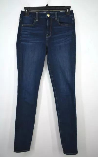 American Eagle Outfitters Women Blue 5-Pocket Comfort-Fit Jeggings Denim Jeans 4