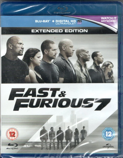 BLU-RAY + Copie digitale Fast & Furious 7 (Avec Paul Walker..) (NEUF EMBALLE)