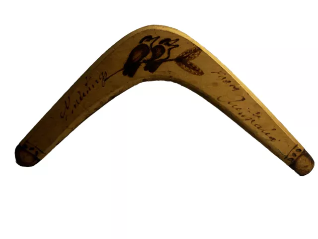 Geunine Throwing Boomerang Aboriginal Made Austrialia