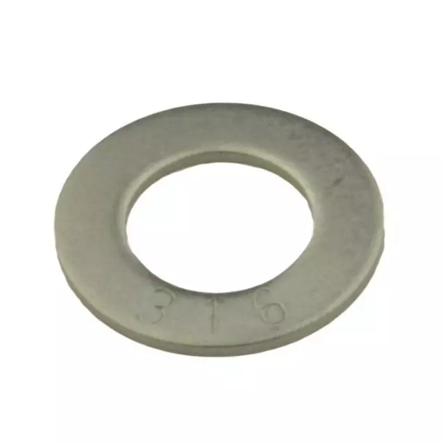 Qty 10 Flat Washer 1" x 2 x 10g Marine Grade Imperial Stainless Steel SS 316 A4