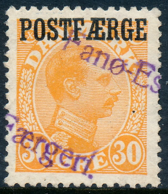 Denmark Scott Q5/AFA PF6, 30ø orange Postfærge, VF sound Used