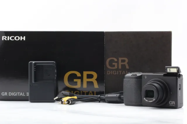 [Near MINT] RICOH GR DIGITAL II 10.1MP Digital Camera Black From JAPAN