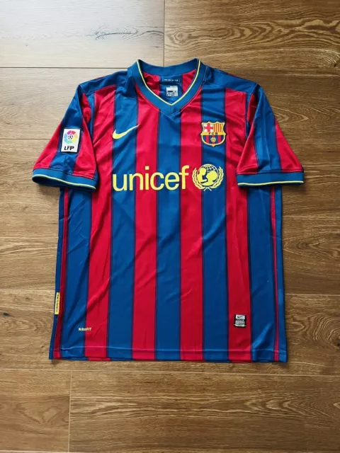 2009/10 Barcelona Shirt Jersey No.10 Lionel Messi  La Liga Size XL