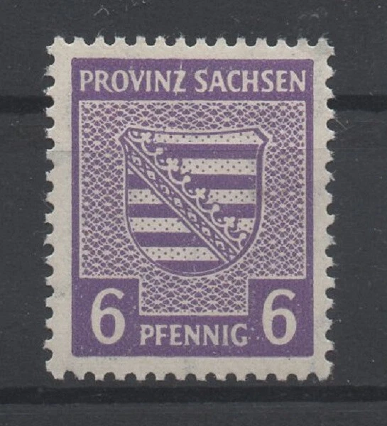 SBZ-Provinz Sachsen 76X  mit Köhne Plf. f87 (Provinzwappen) postfrisch