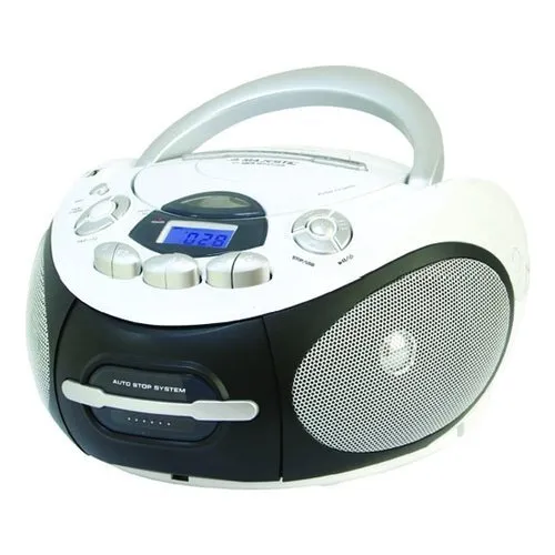 Majestic AH-2387R Lecteur CD Portable Cd-Da / Cd-R / Cd-Rw / MP3, Cassette, USB