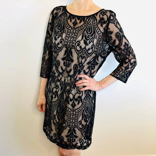 PORTMANS SIZE 14 Black Lace Midi Dress Australian Designer Label $129.00 - PicClick AU PORTMANS SIZE 14 Black Lace Midi Dress Australian Designer Label $129.00 - PicClick AU