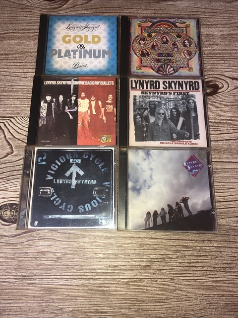LOT OF 6 Lynyrd Skynyrd CD - Vicious Cycle, Gold & Platinum, My Bullets +