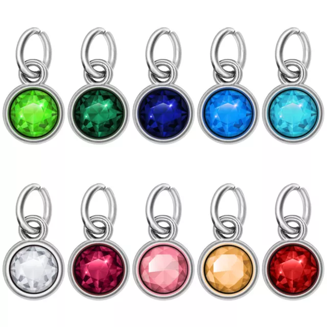 Colorful Glass Birthstone Charms for Fashionable Jewelry Making-TV