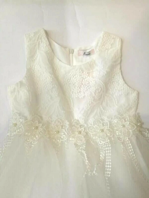 vestito per damigella bambina bianco CERIMONIA