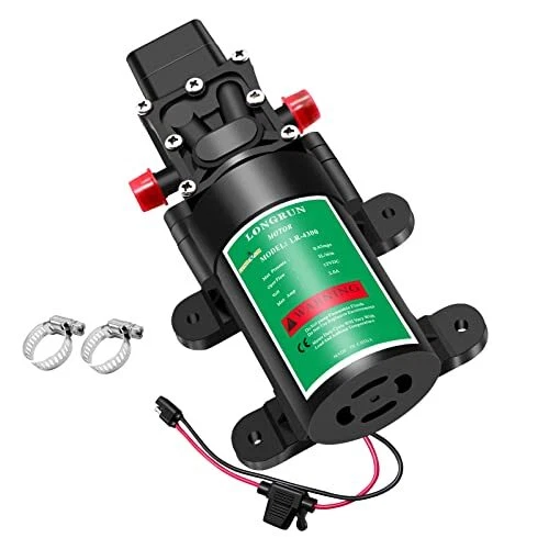 12V Water Pump Diaphragm Sprayer Pumps with Adjustable Pressure Switc...