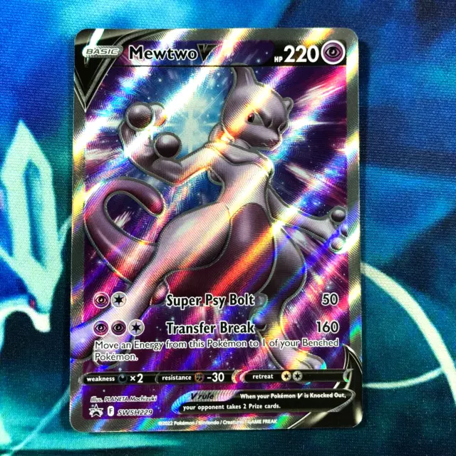 POKEMON GO - MEWTWO V - SWSH229 - FULL ART-Black Star Promo - NM/M - NEW  bin=1