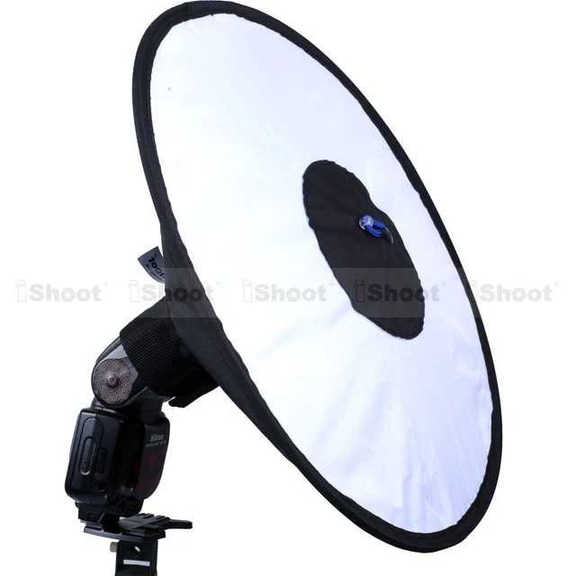 44cm Easy-fold Round Flash Softbox Diffuser Reflector for Nikon Metz Canon Sony