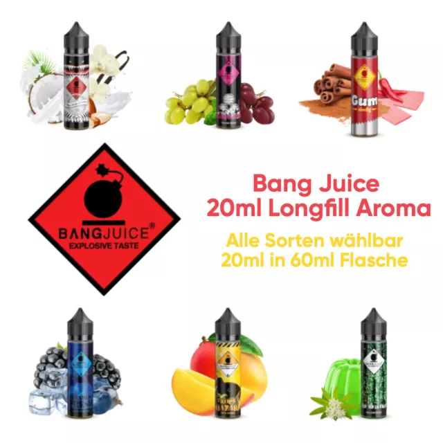 Bang Juice Longfill 20ml Aroma in 60ml Flasche zum Mischen von eLiqid Liquid