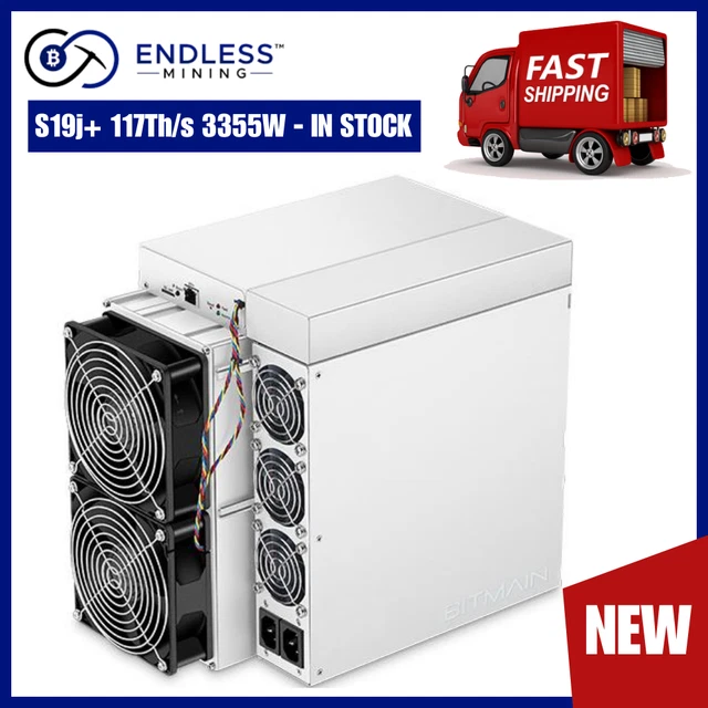 BITMAIN Antminer S19j Pro 117 Th/s 3355W - ALGO SHA-256 BTC/XJO/PPC/DEM/ACOIN