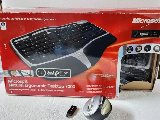 Microsoft Natural Wireless Ergonomic Keyboard 7000 - FRENCH VERSION