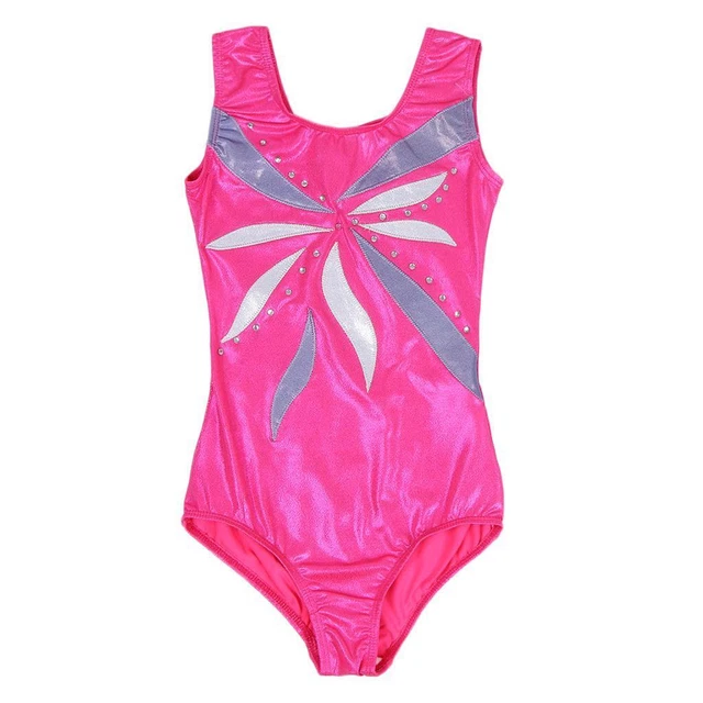 Girls Gymnastic Ballet Leotards Training Tank Dancewear Athletic Bodysuits -