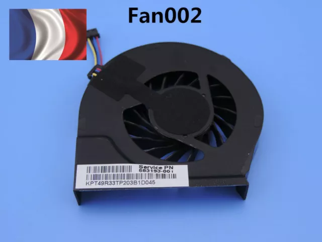 Hp pavilion G6-2000 G6-2100 G7-2000 série cpu fan 683193-001 XS10N05YF05V B10 b