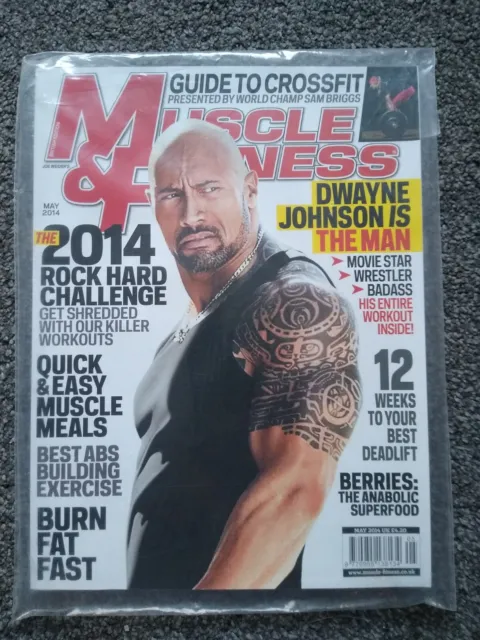 Muscle & Fitness Bodybuilding Magazine May 2014 Dwayne Johnson Cover