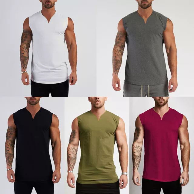 ❀ Sportliches Tanktop Für Herren Schnell Trocknendes Ärmelloses T-Shirt Für D 3