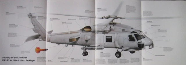 WARPLANE MAGAZINE ISSUE 105 Sikorsky SH-60 Seahawk Cutaway drawing £5. ...