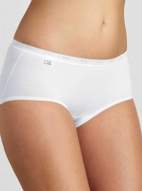 Pack De 3 Slips Femmes Sloggi 24/7 Coton Dentelle - Taille M 38-50 - Neuf Avec étiquettes