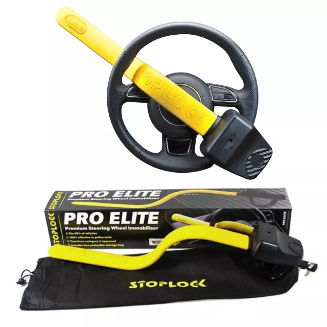 STOPLOCK PRO ELITE Steering Wheel Lock for Audi A3 2013
