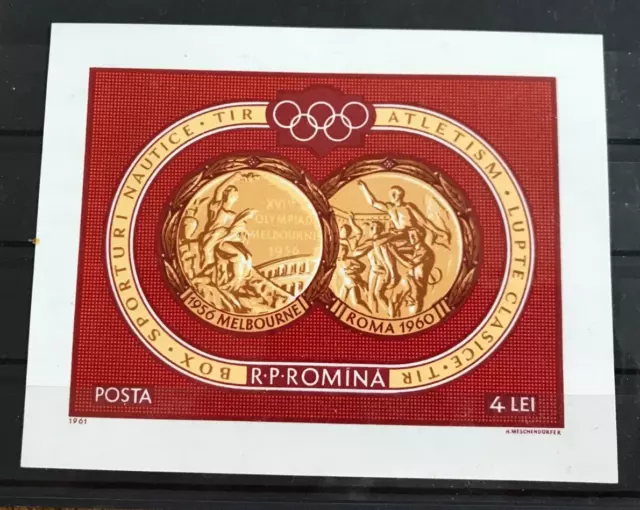 Rumänien Block 50 postfrisch ** Olympia Sport