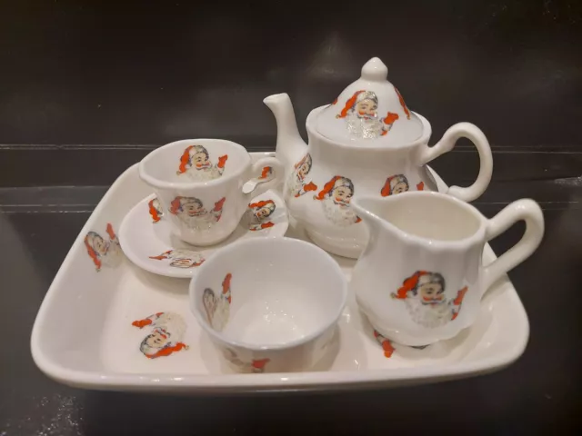 Father Christmas  Miniature Tea Set Bone China Made in England
